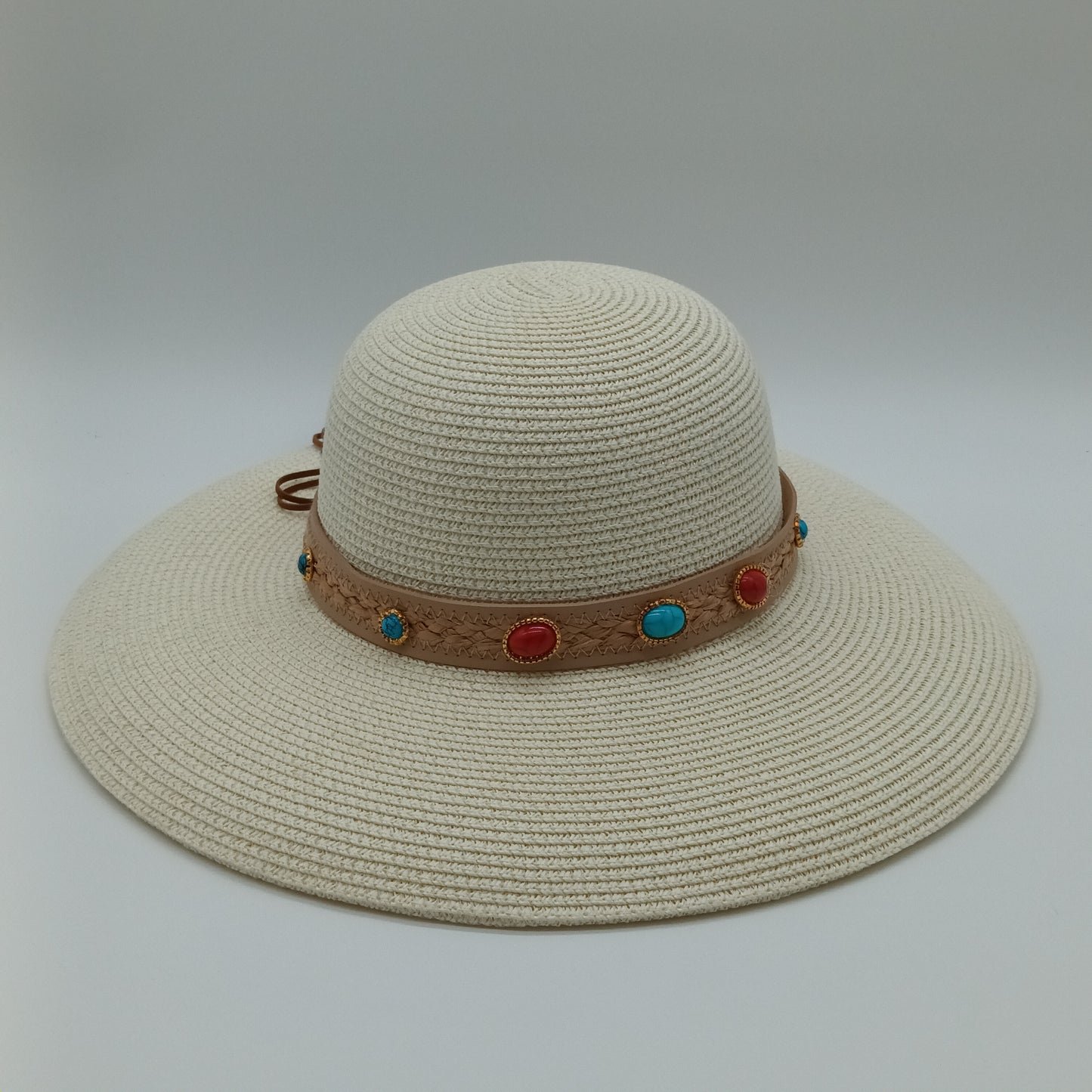 Dama T/ Rafia Trenzada C/Piedras