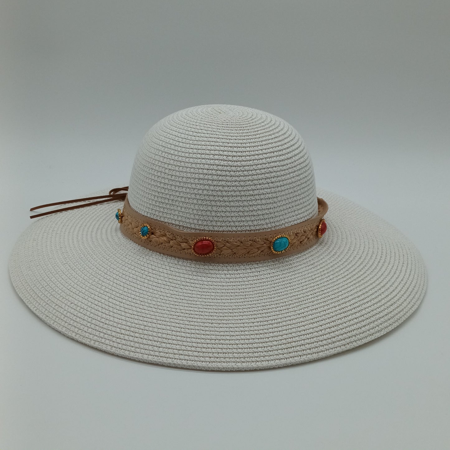Dama T/ Rafia Trenzada C/Piedras