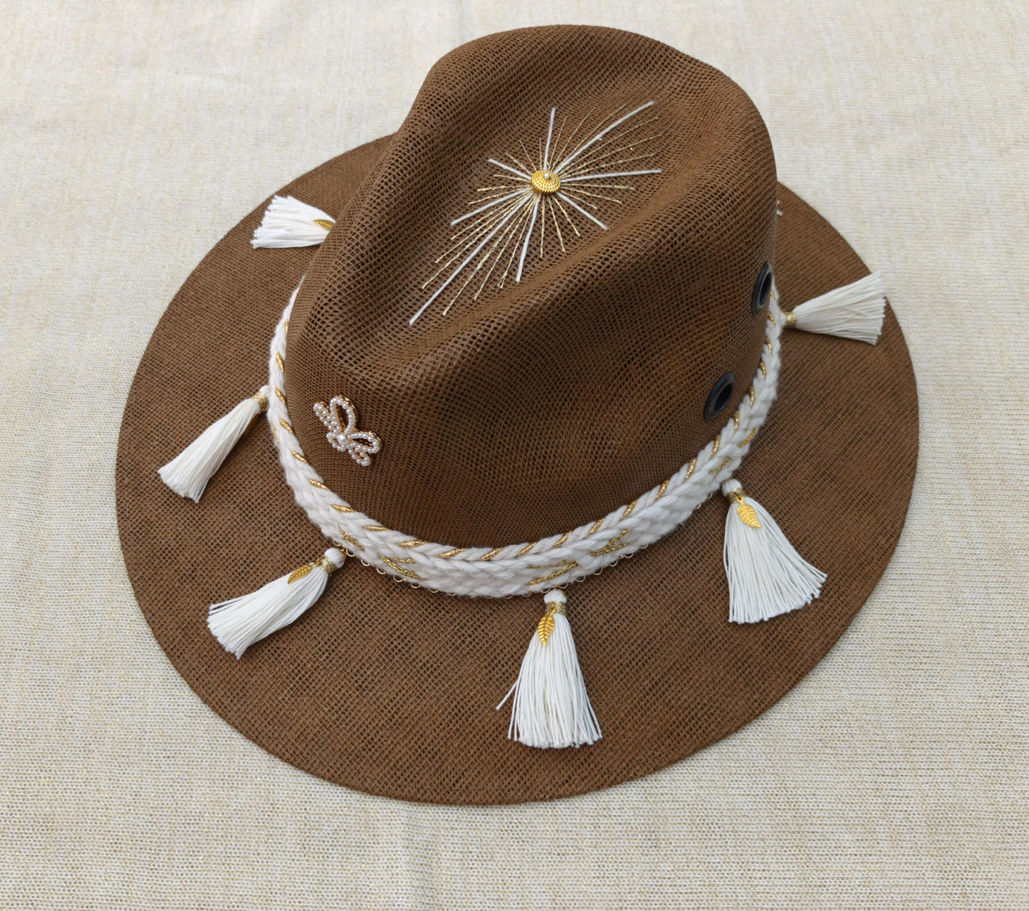 Sombrero Decorado 2 Yute