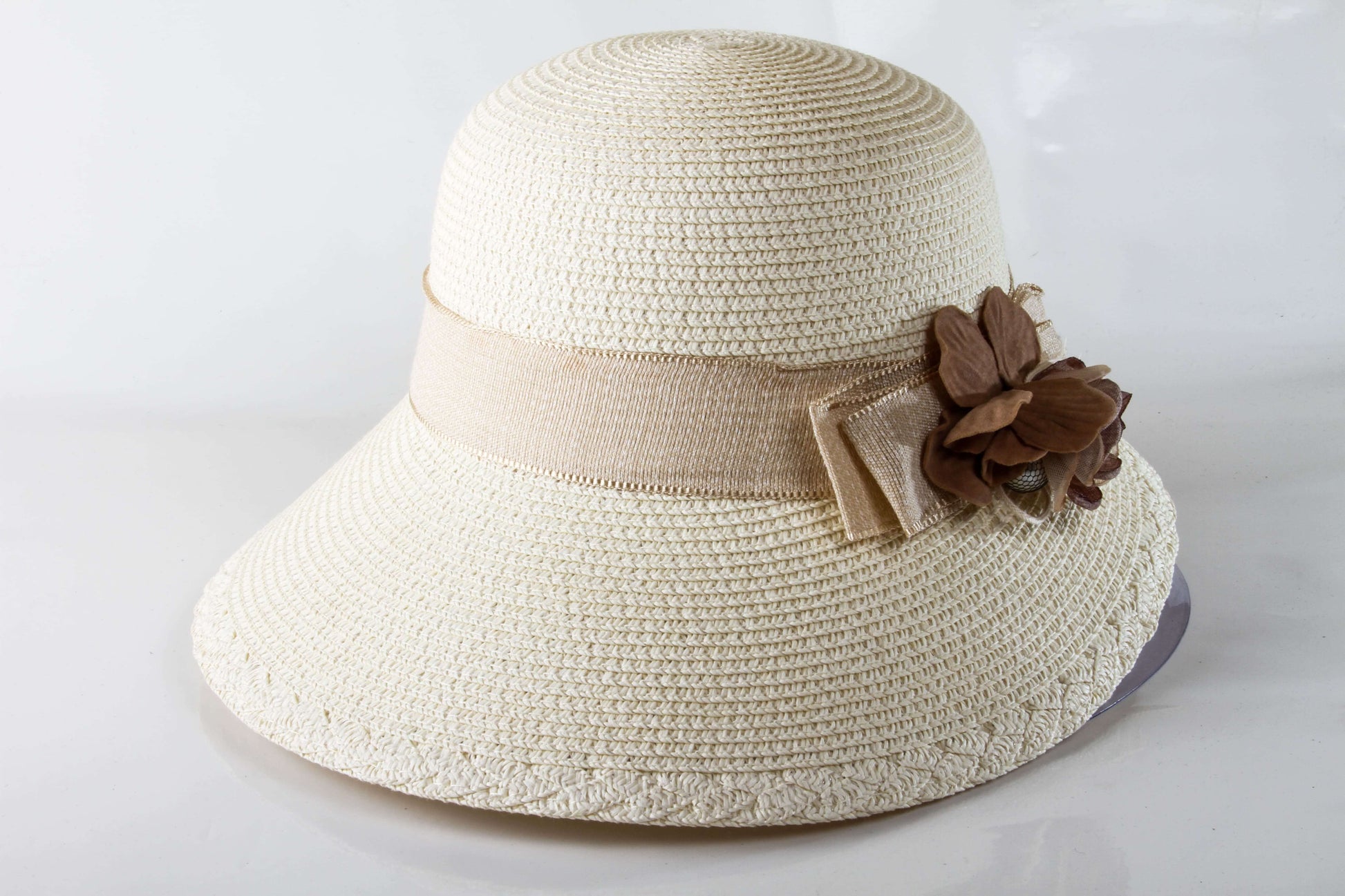 Visera Flor Café de Lado