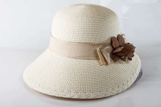 Visera Flor Café de Lado