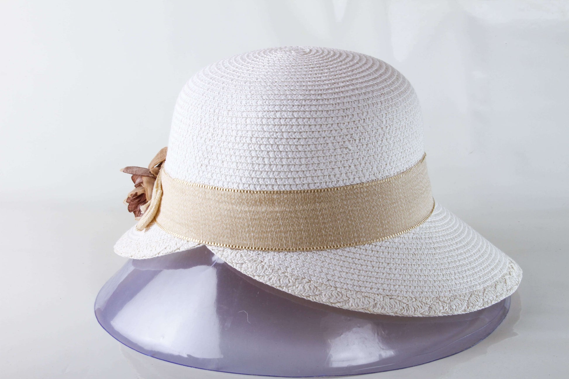 Visera Flor Café de Lado