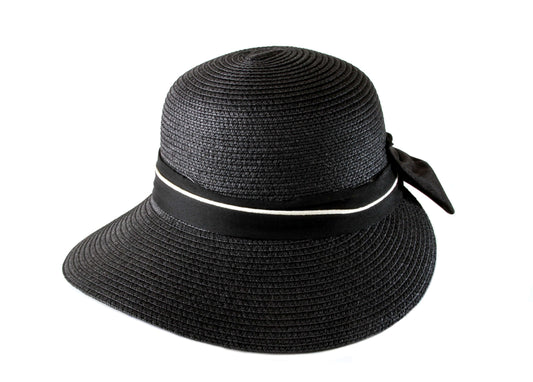 Visera T/ Negra Línea Blanca