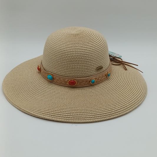 Dama T/ Rafia Trenzada C/Piedras